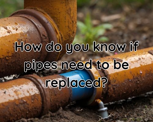 Aged gas line covered in heavy corrosion