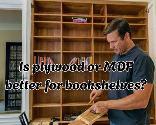Custom bookshelf built with expert joinery.