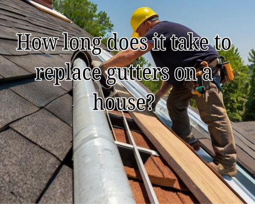 Hands securing gutter brackets in place.