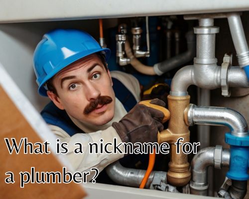 a plumber on his duty