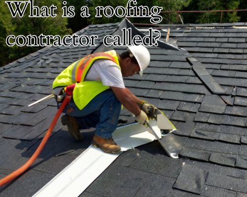 a roofer from a contractor