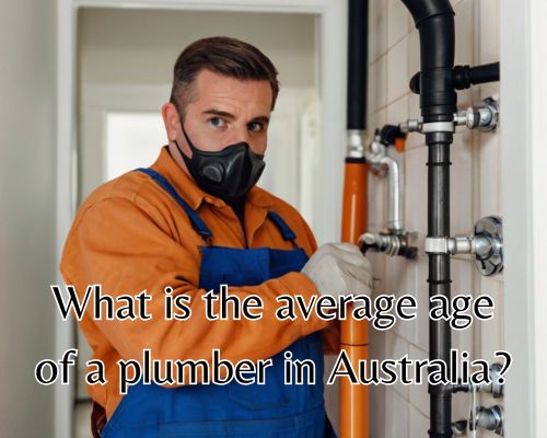 Plumber is working carefully with insulated gloves.