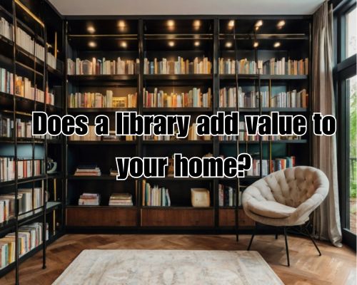 a classy home library built