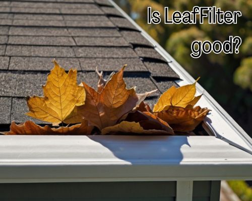 a roof guttering with Leaffilter