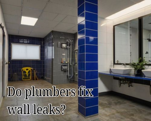 a room with some plumbing leakage